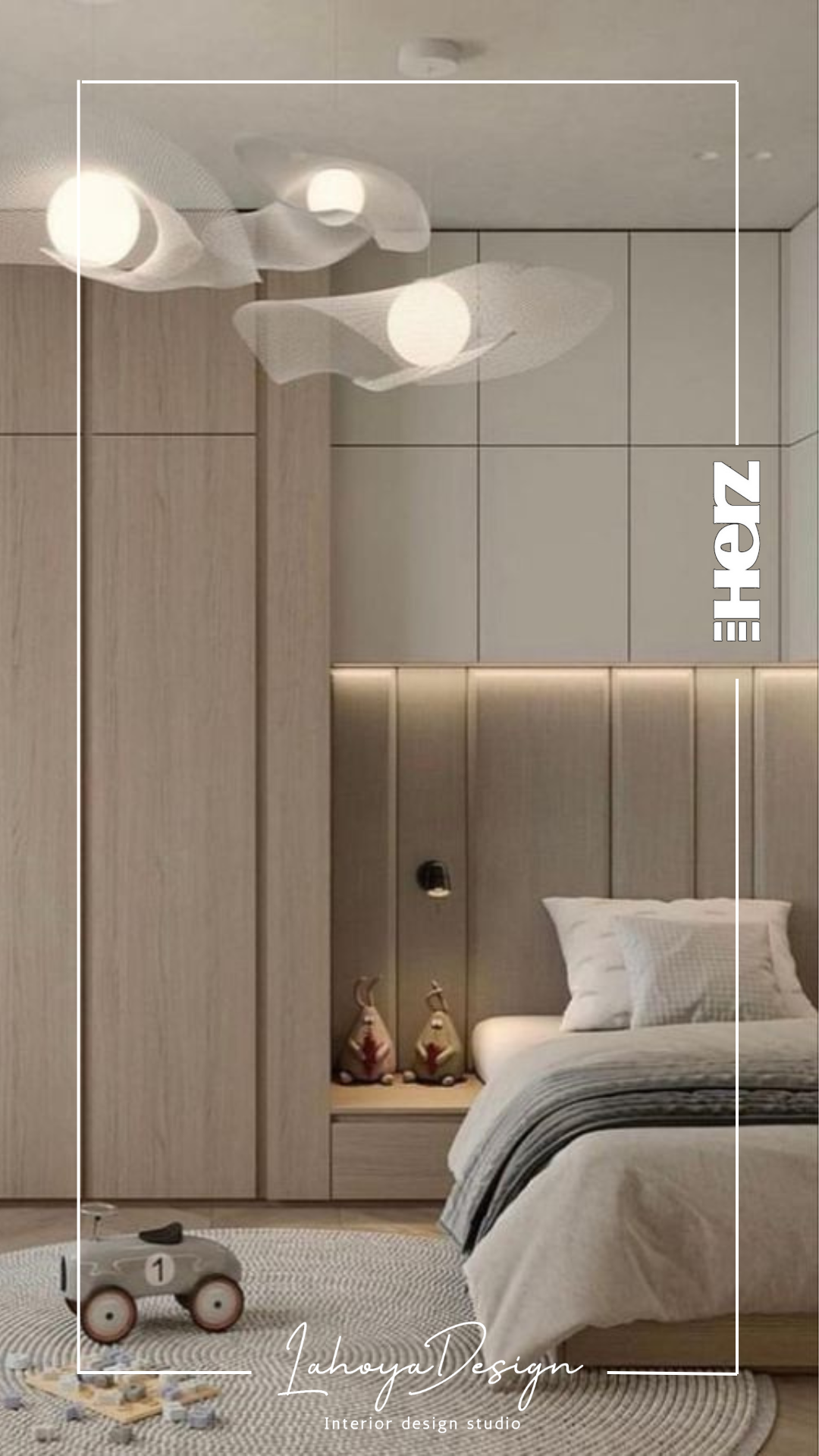 Modern bedroom design with elegant furnishing
